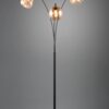 Φωτιστικό Δαπέδου Trio Lighting 3x E14 Μαύρο Ματ με Μελί Γυαλιά – 417000313