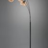 Φωτιστικό Δαπέδου Trio Lighting 3x E14 Μαύρο Ματ με Μελί Γυαλιά – 417000313