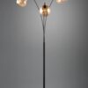 Φωτιστικό Δαπέδου Trio Lighting 3x E14 Μαύρο Ματ με Μελί Γυαλιά – 417000313