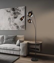 Φωτιστικό Δαπέδου Trio Lighting 3xE14 Μαύρου Χρώματος – 417000332