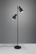 Φωτιστικό Δαπέδου Μαύρο Ματ με 2 Σποτ AGUDO 2x E27 Trio Lighting – 419400232