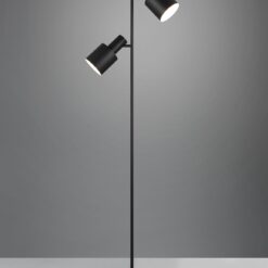Φωτιστικό Δαπέδου Μαύρο Ματ με 2 Σποτ AGUDO 2x E27 Trio Lighting – 419400232