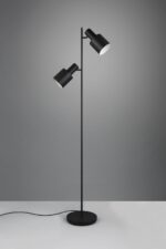 Φωτιστικό Δαπέδου Μαύρο Ματ με 2 Σποτ AGUDO 2x E27 Trio Lighting – 419400232