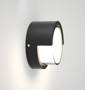 Φωτιστικό επιτοίχιο HER-02 LED BLACK εξωτερικού χώρου Heronia – 42-0002