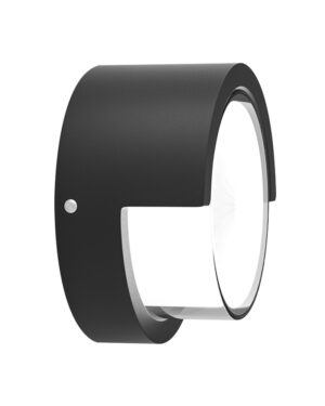 Φωτιστικό επιτοίχιο HER-02 LED BLACK εξωτερικού χώρου Heronia – 42-0002