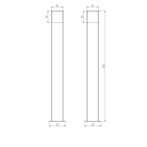 Κολωνάκι Trio Lighting LED 4W E14 Ανθρακί Αλουμίνιο 320lm 3000K IP44 420060142