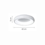 InLight Πλαφονιέρα οροφής LED 110W 3CCT από χρυσαφί και λευκό ακρυλικό D:60cm (42021-A-Golden)