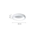 InLight Πλαφονιέρα οροφής LED 54W 3CCT από χρυσαφί και λευκό ακρυλικό D:40cm (42021-B-Golden)