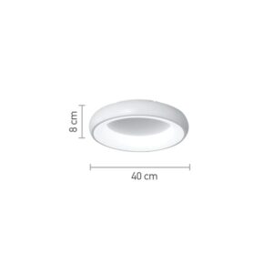 InLight Πλαφονιέρα οροφής LED 54W 3CCT από χρυσαφί και λευκό ακρυλικό D:40cm (42021-B-Golden)