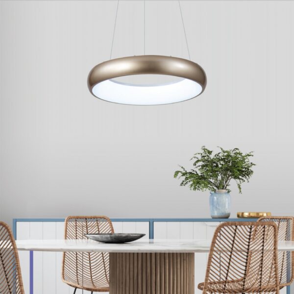 InLight Πλαφονιέρα οροφής LED 54W 3CCT (by tuya) από λευκό ακρυλικό D:40cm (42020-B-White)