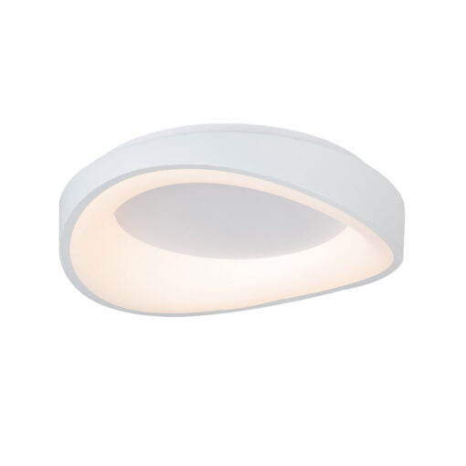 InLightΠλαφονιέρα οροφής LED 72W 3CCT (by tuya) από λευκό μέταλλο και ακρυλικό D:45cm (42033-White)