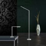 Φωτιστικό Δαπέδου Trio Lighting LED 6W  Νίκελ Ματ Μεταλλικό Dimmable 560lm 3000K  420490107