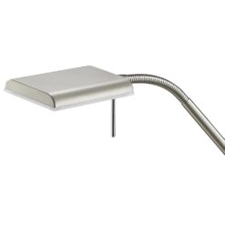 Φωτιστικό Δαπέδου Trio Lighting LED 12W  Νίκελ Ματ Μεταλλικό Dimmable 1100lm 3000K  420910107
