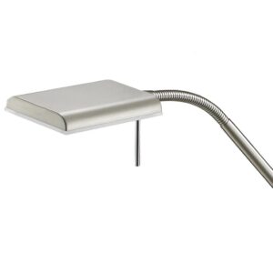 Φωτιστικό Δαπέδου Trio Lighting LED 12W  Νίκελ Ματ Μεταλλικό Dimmable 1100lm 3000K  420910107