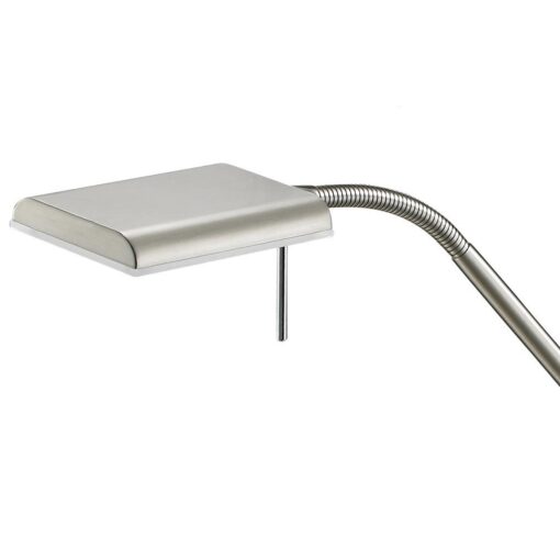 Φωτιστικό Δαπέδου Trio Lighting LED 12W  Νίκελ Ματ Μεταλλικό Dimmable 1100lm 3000K  420910107