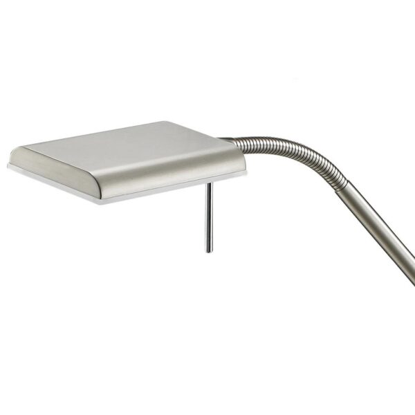 Φωτιστικό Δαπέδου Trio Lighting LED 12W  Νίκελ Ματ Μεταλλικό Dimmable 1100lm 3000K  420910107