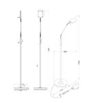 Φωτιστικό Δαπέδου Trio Lighting LED 12W  Ορείχαλκος Ματ Μεταλλικό Dimmable 1100lm 3000K  420910108