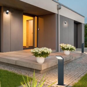 Κολωνάκι Trio Lighting LED 9W  Ανθρακί Αλουμίνιο 900lm 3000K IP54 421160142