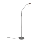 Φωτιστικό Δαπέδου Trio Lighting  LED 12W Νίκελ Ματ Μεταλλικό Dimmable 1400lm  2300+3000+4000K – 423310107