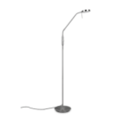 Φωτιστικό Δαπέδου Trio Lighting  LED 12W Νίκελ Ματ Μεταλλικό Dimmable 1400lm  2300+3000+4000K – 423310107