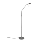 Φωτιστικό Δαπέδου Trio Lighting  LED 12W Νίκελ Ματ Μεταλλικό Dimmable 1400lm  2300+3000+4000K – 423310107