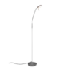 Φωτιστικό Δαπέδου Trio Lighting  LED 12W Νίκελ Ματ Μεταλλικό Dimmable 1400lm  2300+3000+4000K – 423310107
