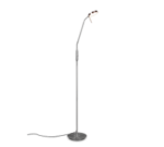 Φωτιστικό Δαπέδου Trio Lighting  LED 12W Νίκελ Ματ Μεταλλικό Dimmable 1400lm  2300+3000+4000K – 423310107