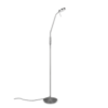 Φωτιστικό Δαπέδου Trio Lighting  LED 12W Νίκελ Ματ Μεταλλικό Dimmable 1400lm  2300+3000+4000K – 423310107