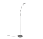 Φωτιστικό Δαπέδου Trio Lighting  LED 12W Νίκελ Ματ Μεταλλικό Dimmable 1400lm  2300+3000+4000K – 423310107
