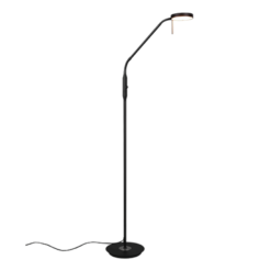 Φωτιστικό Δαπέδου Trio Lighting  LED 12W Μαύρο Ματ Μεταλλικό Dimmable 1400lm  2300+3000+4000K – 423310132