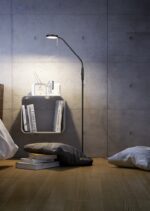 Φωτιστικό Δαπέδου Trio Lighting  LED 12W Μαύρο Ματ Μεταλλικό Dimmable 1400lm  2300+3000+4000K – 423310132