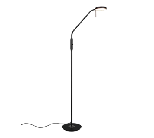 Φωτιστικό Δαπέδου Trio Lighting  LED 12W Μαύρο Ματ Μεταλλικό Dimmable 1400lm  2300+3000+4000K – 423310132