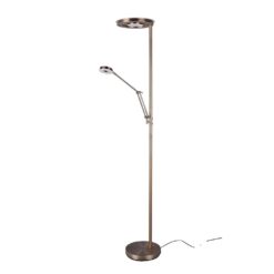 Φωτιστικό Δαπέδου Trio Lighting LED 32W  Αντικέ Ορείχαλκος Μεταλλικό Dimmable 4000lm 2700 + 4000K  424210304