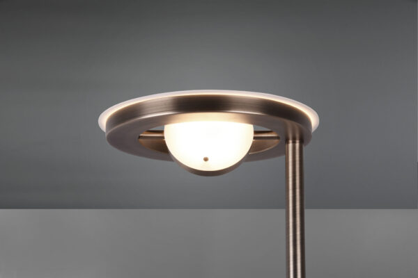 Φωτιστικό Δαπέδου Trio Lighting LED 32W  Αντικέ Ορείχαλκος Μεταλλικό Dimmable 4000lm 2700 + 4000K  424210304