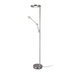 Φωτιστικό Δαπέδου Trio Lighting LED 32W  Νίκελ Ματ Μεταλλικό Dimmable 4000lm 2700 + 4000K  424210307
