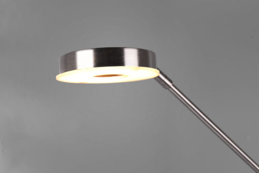 Φωτιστικό Δαπέδου Trio Lighting LED 32W  Νίκελ Ματ Μεταλλικό Dimmable 4000lm 2700 + 4000K  424210307