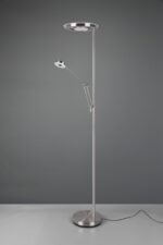 Φωτιστικό Δαπέδου Trio Lighting LED 32W  Νίκελ Ματ Μεταλλικό Dimmable 4000lm 2700 + 4000K  424210307