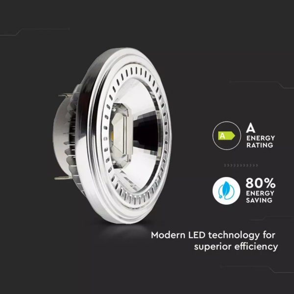 Λάμπα LED Spot G53 AR111 COB 15W 40° V-TAC Ψυχρό Λευκό 6400K – 214255
