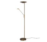 Φωτιστικό Δαπέδου Trio Lighting BRANTFORD  LED, 30W · 3500lm, 2700+3200+4000K Παλιός Ορείχαλκος Μεταλλικό, Λειτουργία μνήμης, Μεμονωμένη Λειτουργία, Dimmer αισθητήρα  – 425610204