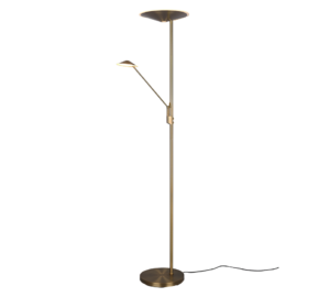 Φωτιστικό Δαπέδου Trio Lighting BRANTFORD  LED, 30W · 3500lm, 2700+3200+4000K Παλιός Ορείχαλκος Μεταλλικό, Λειτουργία μνήμης, Μεμονωμένη Λειτουργία, Dimmer αισθητήρα  – 425610204