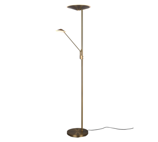 Φωτιστικό Δαπέδου Trio Lighting BRANTFORD  LED, 30W · 3500lm, 2700+3200+4000K Παλιός Ορείχαλκος Μεταλλικό, Λειτουργία μνήμης, Μεμονωμένη Λειτουργία, Dimmer αισθητήρα  – 425610204