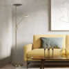 Φωτιστικό Δαπέδου Trio Lighting BRANTFORD  LED, 30W · 3500lm, 2700+3200+4000K Παλιός Ορείχαλκος Μεταλλικό, Λειτουργία μνήμης, Μεμονωμένη Λειτουργία, Dimmer αισθητήρα  – 425610204