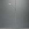 Φωτιστικό Δαπέδου Trio Lighting BRANTFORD  LED, 30W · 3500lm, 2700+3200+4000K Νίκελ Ματ Μεταλλικό, Step Dimmable, Λειτουργία μνήμης, Ξεχωριστή χρήση – 425610207