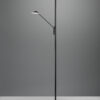 Φωτιστικό Δαπέδου Trio Lighting BRANTFORD  LED, 30W · 3500lm, 2700+3200+4000K Μαύρο Ματ Μεταλλικό, Λειτουργία μνήμης, Ξεχωριστή Λειτουργία, Step Dimmable – 425610232