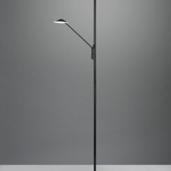 Φωτιστικό Δαπέδου Trio Lighting BRANTFORD  LED, 30W · 3500lm, 2700+3200+4000K Μαύρο Ματ Μεταλλικό, Λειτουργία μνήμης, Ξεχωριστή Λειτουργία, Step Dimmable – 425610232