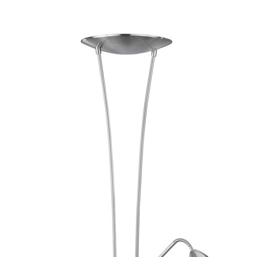 Φωτιστικό Δαπέδου Trio Lighting LED 20W  Νίκελ Ματ Μεταλλικό Dimmable 2000lm 3000K  426410207