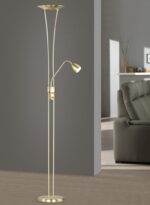 Φωτιστικό Δαπέδου Trio Lighting LED 20W  Ορείχαλκος Ματ Μεταλλικό  Dimmable 2000lm 3000K  426410208