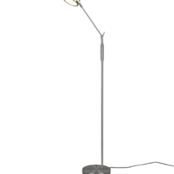 Φωτιστικό Δαπέδου Trio Lighting FRANKLIN LED, 6,5W · 650lm, 2700+3200+4000K Νίκελ Ματ Μεταλλικό, Λειτουργία μνήμης, Dimmer αισθητήρα – 426510107