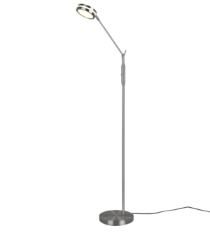 Φωτιστικό Δαπέδου Trio Lighting FRANKLIN  LED, 6,5W · 650lm, 2700+3200+4000K Νίκελ Ματ Μεταλλικό, Λειτουργία μνήμης, Dimmer αισθητήρα  – 426510107