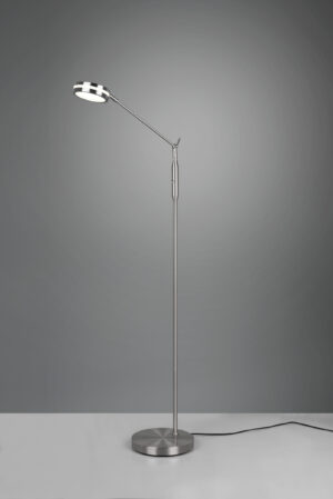 Φωτιστικό Δαπέδου Trio Lighting FRANKLIN  LED, 6,5W · 650lm, 2700+3200+4000K Νίκελ Ματ Μεταλλικό, Λειτουργία μνήμης, Dimmer αισθητήρα  – 426510107